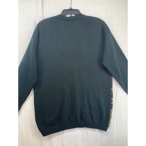 Vintage Norton McNaughton Women Cardigan Sz M Fair Isle Floral Christmas Holiday - Picture 6 of 9